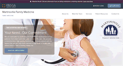 Desktop Screenshot of martinsvillefamilymedicine.com